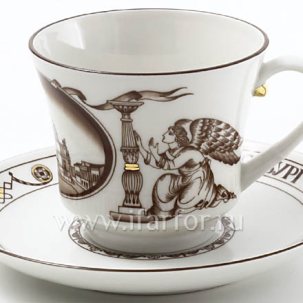 Чашка с блюдцем чайная Исаакиевский собор 1/2 Банкетная