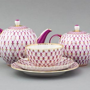 Сервиз чайный Сетка-Блюз 6/20 Тюльпан