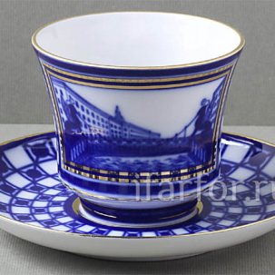 Чашка с блюдцем чайная Банковский мостик 1/2 Банкетная