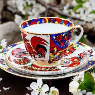 Комплект трехпредметный Народные узоры 1/3 Весенняя