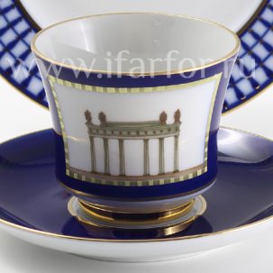 Чашка с блюдцем чайная Классика Петербурга 1 1/2 Банкетная