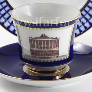 Чашка с блюдцем чайная Классика Петербурга 6 1/2 Банкетная