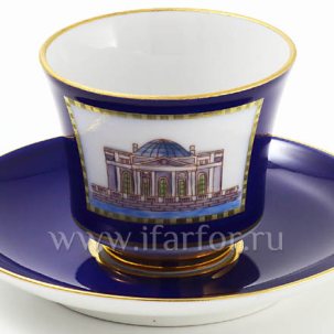 Чашка с блюдцем кофейная Классика Петербурга 1 1/2 Банкетная