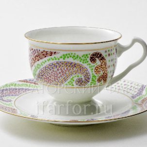 Чашка с блюдцем чайная Мариенталь фиолетовый 1/2 Айседора