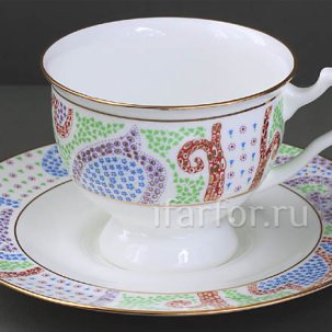 Чашка с блюдцем чайный Мариенталь голубой 1/2 Айседора