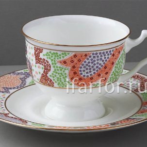 Чашка с блюдцем чайный Мариенталь оранжевый 1/2 Айседора