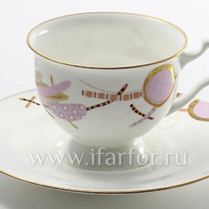 Чашка с блюдцем чайный Монпасье 1/2 Айседора