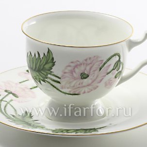 Чашка с блюдцем чайная Пионовидный 1/2 Айседора