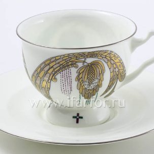 Чашка с блюдцем чайный Навсегда вместе 2 1/2 Айседора