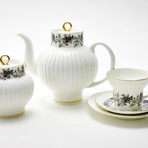 Сервиз чайный Тонкие веточки 2 6/20 Волна