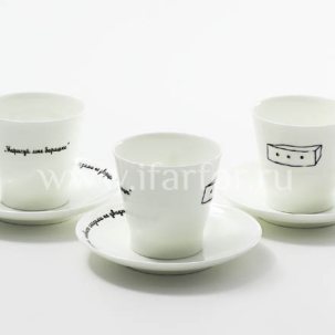 Набор в подарочной коробке Барашки 3/6 Черный кофе