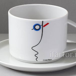 Чашка с блюдцем чайный Стенберг 1/2 Баланс