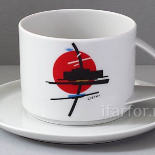 Чашка с блюдцем чайный Суетин 1/2 Баланс