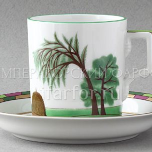 Чашка с блюдцем чайный Времена года. Лето 1/2 Гербовая