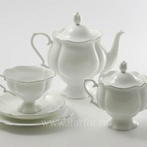 Сервиз чайный Платиновая лента 6/20 Наташа