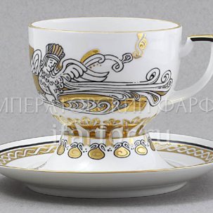 Чашка с блюдцем чайная Русский модерн 1/2 Анданте