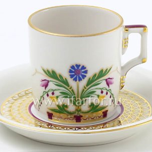 Чашка с блюдцем кофейная Замоскворечье 1/2 Гербовая