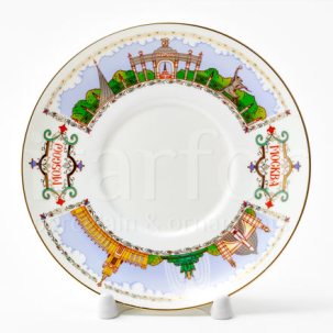 Блюдце чайное Павильоны ВДНХ Билибина