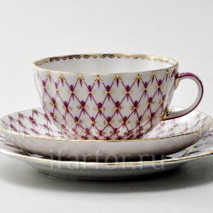 Комплект чайный Сетка-блюз 2 1/3 Тюльпан