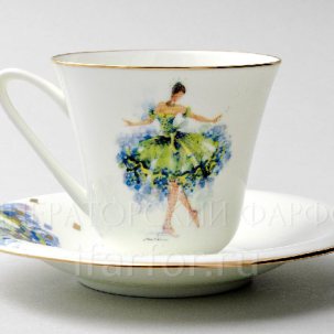 Чашка с блюдцем чайная Фея щедрости 1/2 Сад
