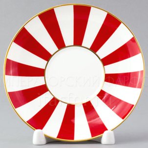 Блюдце кофейное Да и нет (красный) Ландыш 2