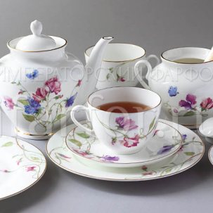 Сервиз чайный Цветущий горошек 6/20 Весенняя-2