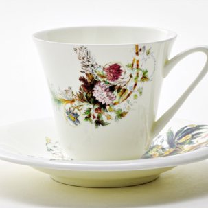 Чашка с блюдцем чайная Летний сад 1/2 Сад