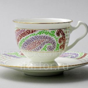 Чашка с блюдцем чайная Мариенталь фиолетовый 1/2 Айседора
