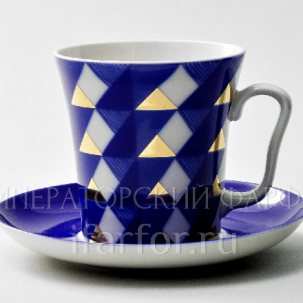 Бокал с блюдцем чайный Юката 1/2 Ленинградский 2