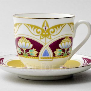 Чашка с блюдцем Воскресный 1/2 Ландыш