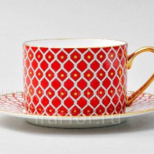 Чашка с блюдцем чайная Скарлетт 2 1/2 Идиллия