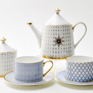 Сервиз чайный Азур золотой 4/10 Идиллия