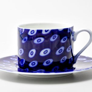 Чашка с блюдцем чайная Реки России. Амур 1/2 Соло