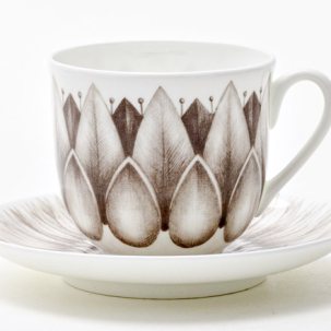 Чашка с блюдцем кофейная Aloha Bungalow 1/2 Ландыш 2