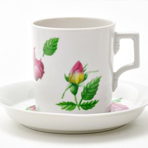 Чашка с блюдцем чайная Розариум 1/2 Гербовая