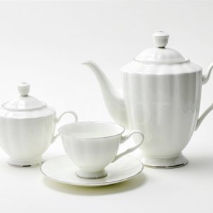 Сервиз чайный Платиновая лента 6/14 Нега