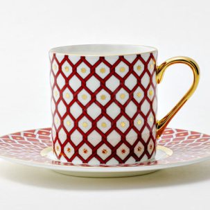 Чашка с блюдцем кофейная Скарлетт 1 1/2 Идиллия