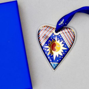 Елочная игрушка в подарочной коробке Сердечко 1 Колядки