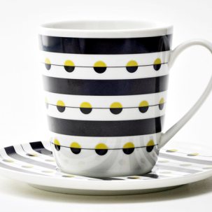 Чашка с блюдцем чайная Балтийский берег 3 1/2 Колокол