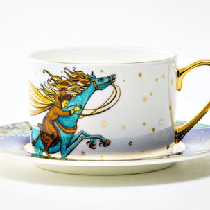 Чашка с блюдцем чайная Конек-Горбунок день 1/2 Идиллия