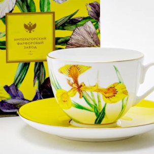 Чашка с блюдцем в подарочной коробке Лесной свет 1/2 Весенняя-2