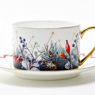 Чашка с блюдцем чайная Календа 2 1/2 Идиллия