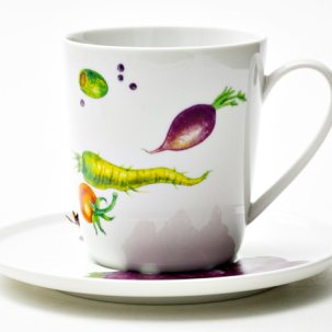 Чашка с блюдцем чайная Мамина дача 1/2 Колокол