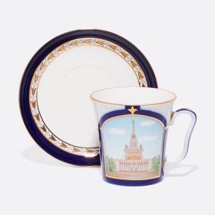 Бокал с блюдцем Выставочная Москва Ленинградский