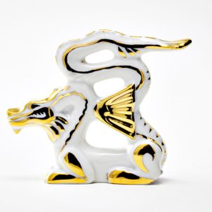 Скульптура Дракон изящный 1 Золотой