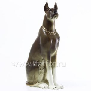 Скульптура Дог б.р. Коричневый