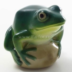 Скульптура Лягушка прудовая Бирюзовая