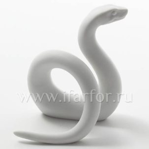 Скульптура Танцующая змея Белый