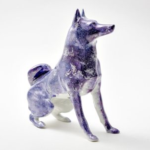 Скульптура Лайка Аметист перламутр