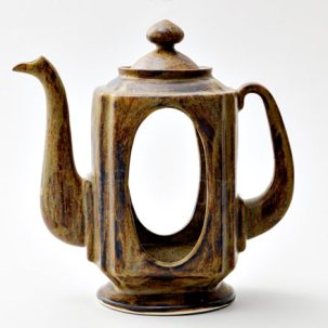 Подсвечник Чайник-фонарь рыжий Чайник-фонарь